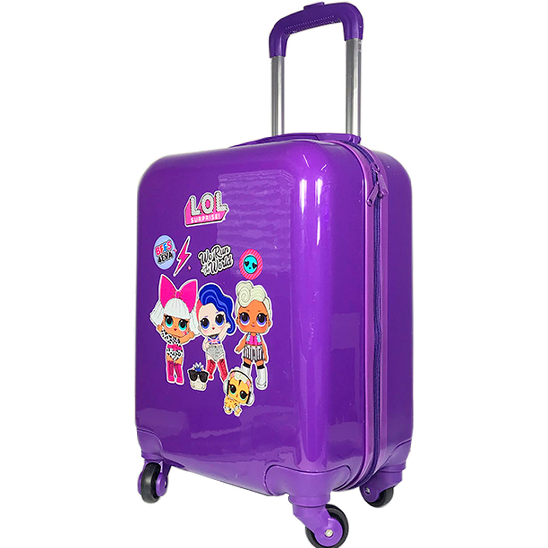 LOL Baskılı Kız Mor Çocuk Valizi
