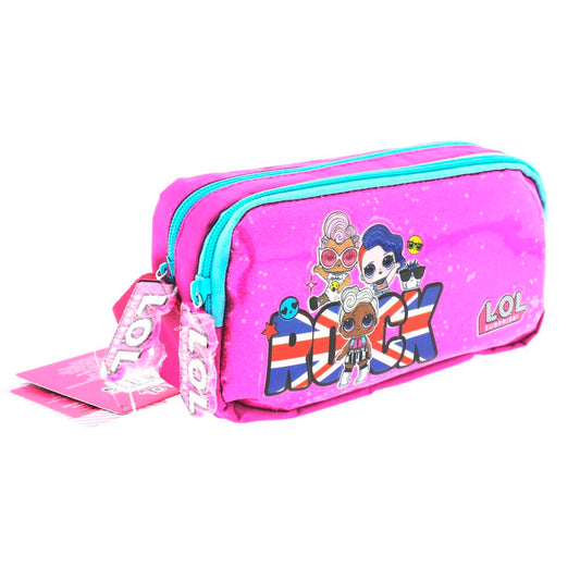 Lol Rock Fuşya Yeşil Kız Çocuk Kalem Çantası