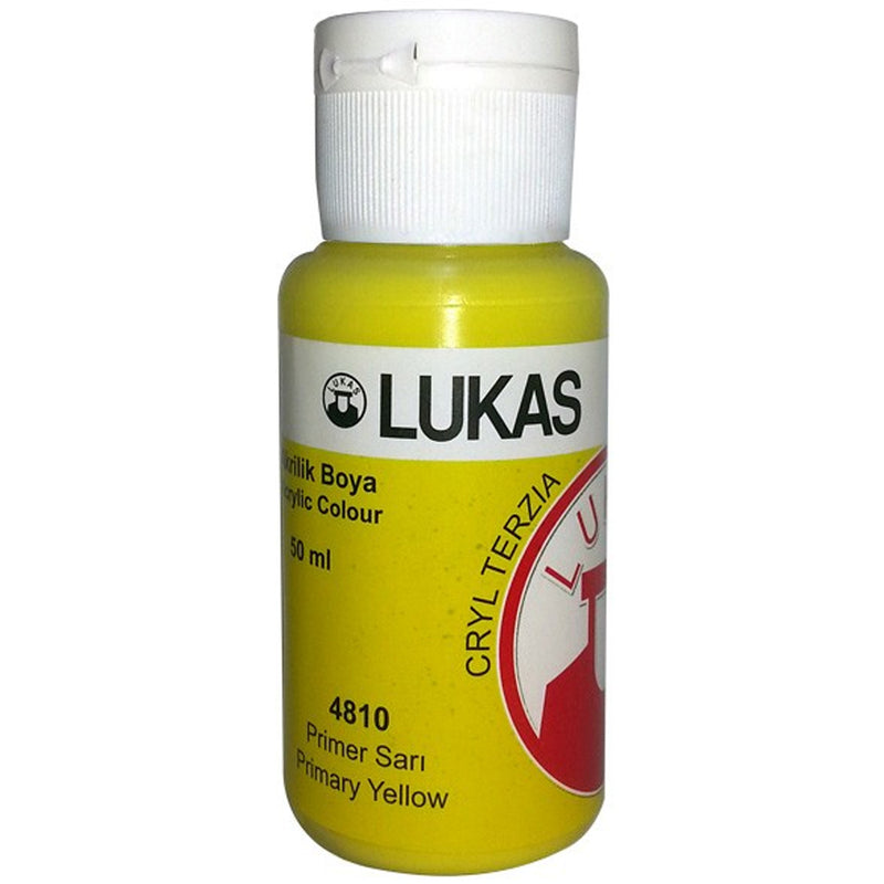 Lukas Terzia AB Primer Sarı 50 ml. Akrilik Boya - Sanatsal Resim ve Hobi Boyası