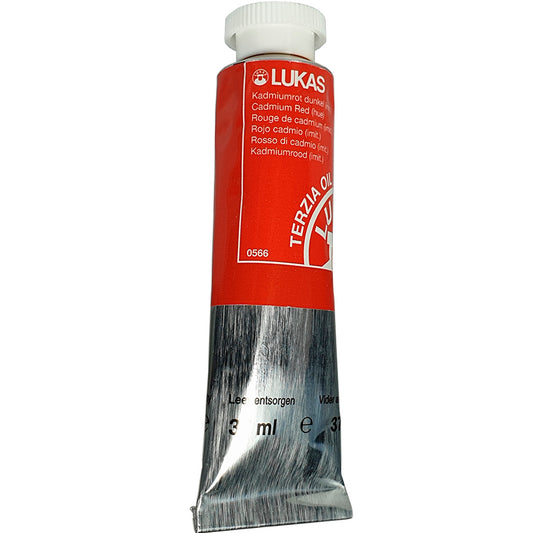 Lukas Terzia Oil Kadmiyum Kırmızı Koyu 37 ml. Yağlı Boya - Sanatçı ve Profesyonel Resim Malzemesi