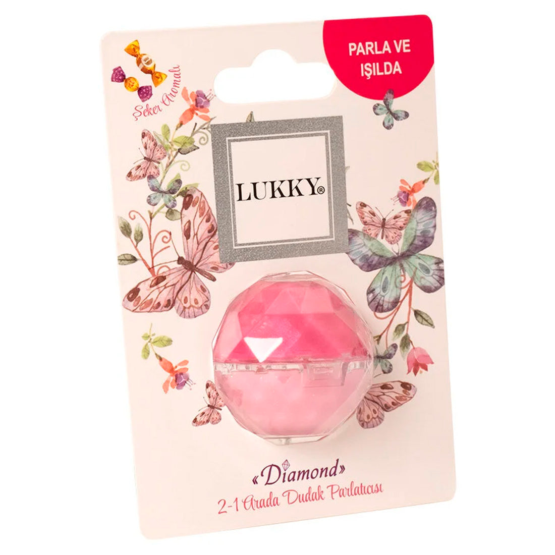 Lukky 2'Si 1 Arada Fuşya,Pembe Renkli Dudak Parlatıcısı