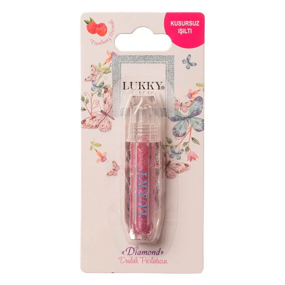 Lukky Ahududu Aromali Pembe Dudak Parlatıcısı 2,5Ml