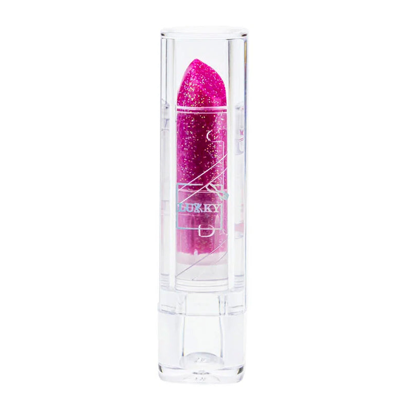 Lukky Çilek Aromalı Simli Lipstick Kirmizi
