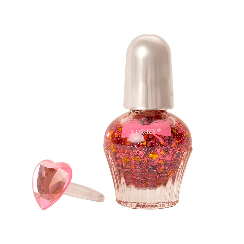 Lukky Parlak Pembe Inci Confetti Oje 4,5 Ml