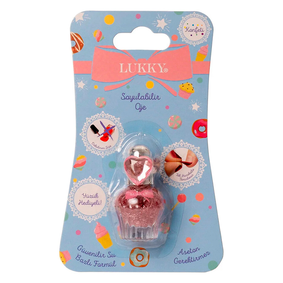 Lukky Simli Lila Confetti Oje 4,5 Ml