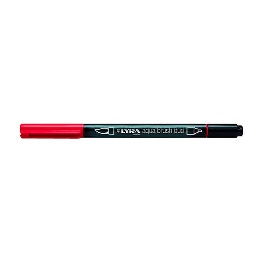 Lyra Aqua Brush Duo Marker - Bordo - Sanat, Çizim ve İllüstrasyon için Fırça Uçlu Marker Kalem