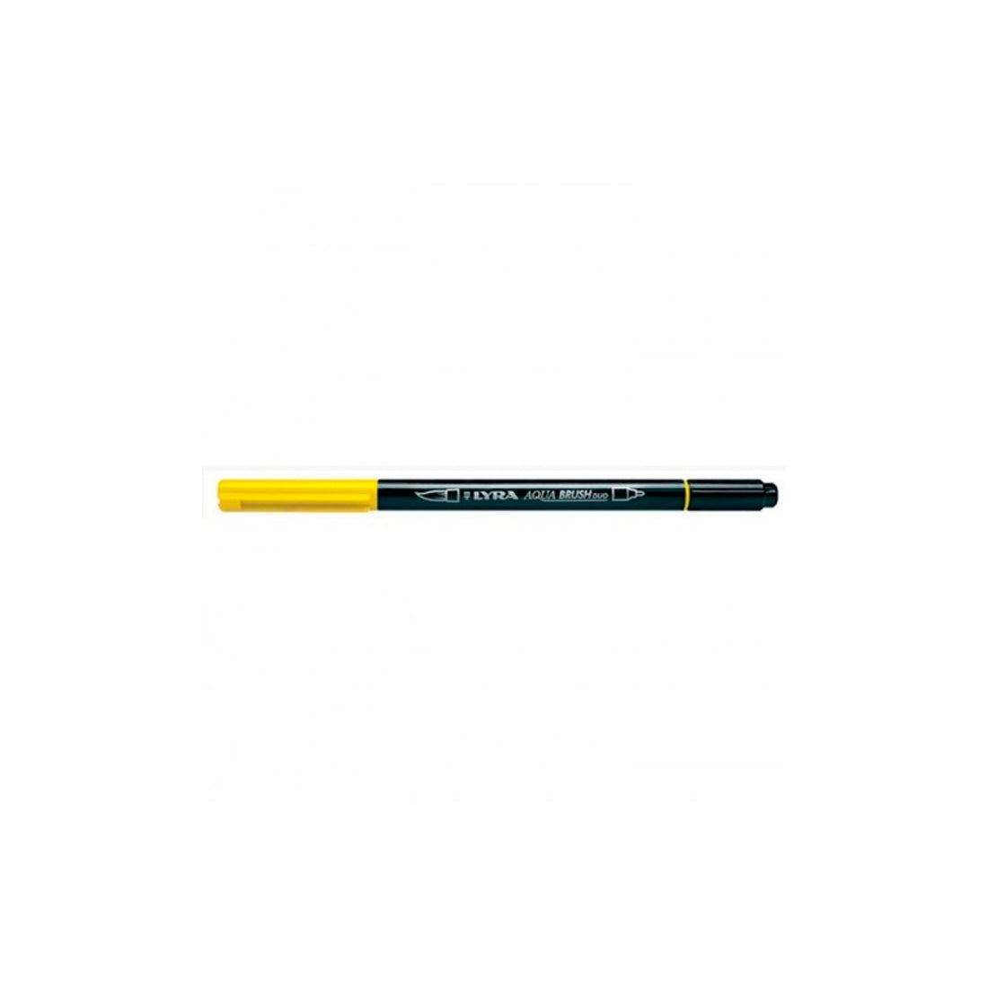 Lyra Aqua Brush Duo Marker - Açık Krom Sarı - Sanat Çizim ve Fırça Uçlu Marker Kalem