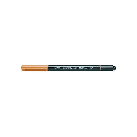 Lyra Aqua Brush Duo Marker - Altın Sarısı - Sanatsal Çizim, Boyama ve İllüstrasyon Kalemi