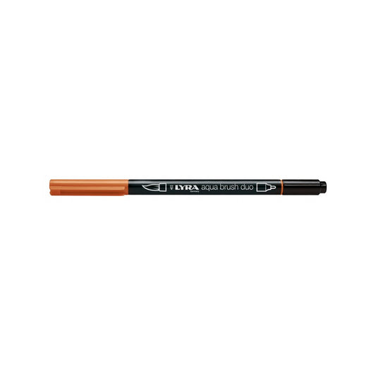 Lyra Aqua Brush Duo Marker Vermilion - Çift Taraflı Fırça Uçlu Sanat ve Çizim Kalemi