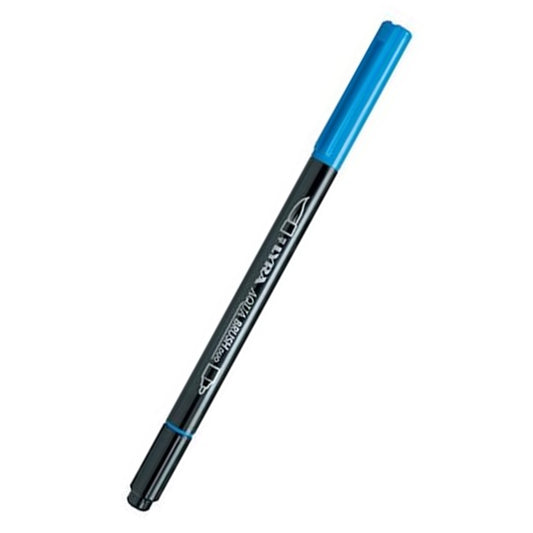 Lyra Aqua Brush Duo Marker Açık Turkuaz - Sanat, Çizim ve İllüstrasyon için Fırça Uçlu Marker Kalem