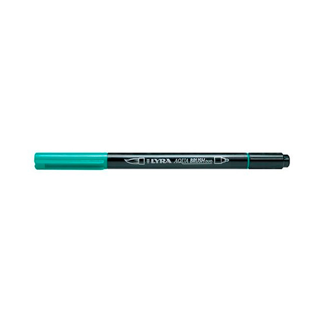 Lyra Aqua Brush Duo Marker - Night Green - Sanat, Çizim ve Fırça Uçlu Marker Kalem