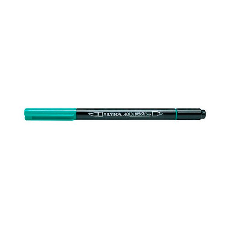 Lyra Aqua Brush Duo Marker - Night Green - Sanat, Çizim ve Fırça Uçlu Marker Kalem