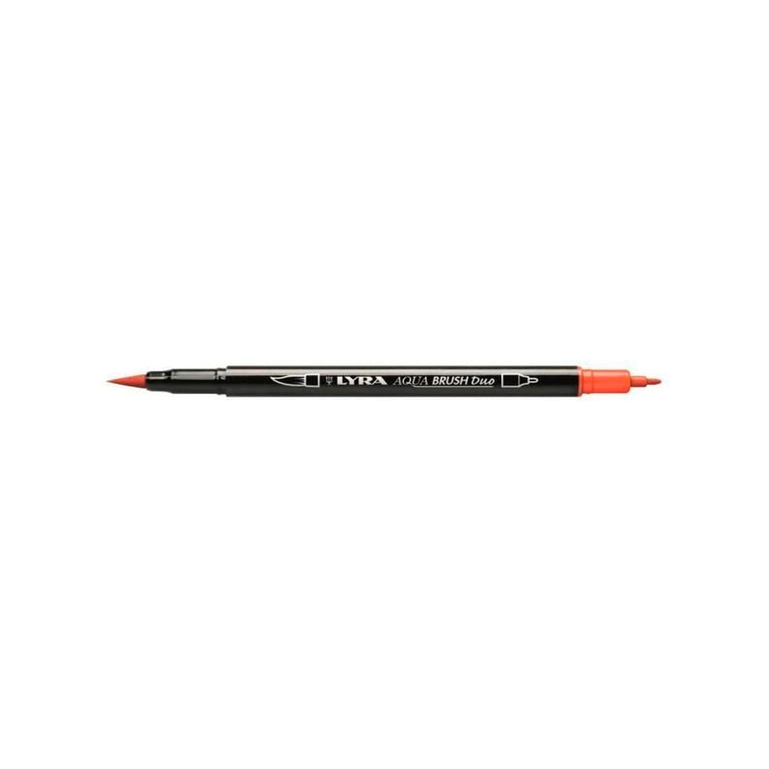 Lyra Aqua Brush Duo Marker - Permanent Red - Sanatçı Çizim, İllüstrasyon ve Fırça Uçlu Kalıcı Marker