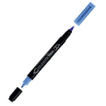 Lyra Aqua Brush Duo Smalt Mavi Marker Kalem - Sanatsal Çizim ve İllüstrasyon Markeri