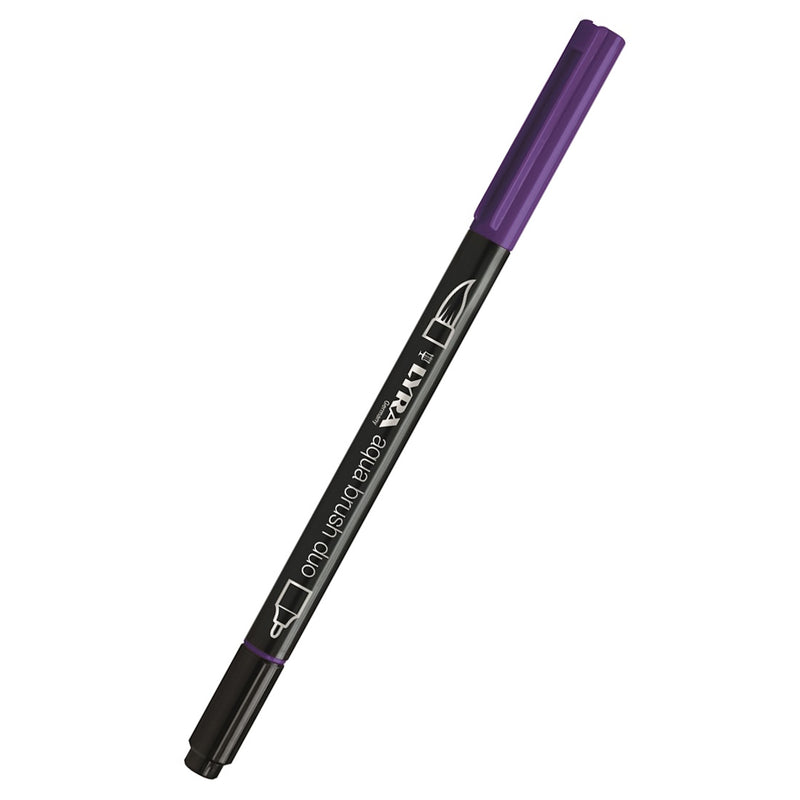 Lyra Aqua Brush Duo Mor Marker Kalem - Sanatçı Çizim ve İllüstrasyon İçin