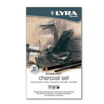 Lyra Rembrandt Charcoal 12'li Çizim Kalem Set - Sanatsal Eskiz ve Profesyonel Kömür Kalem Seti