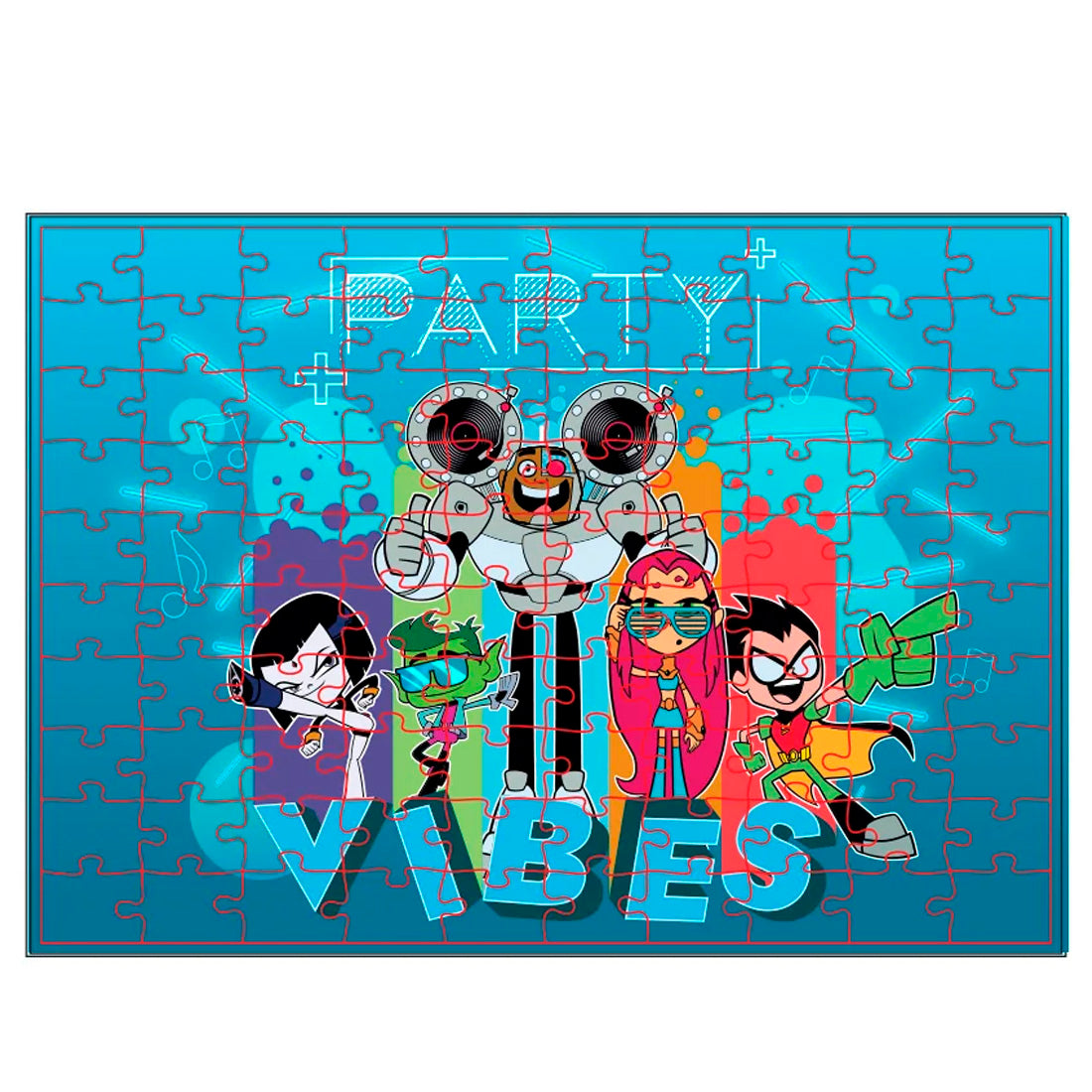 Mabbels Teen Titans Party Vibes 100 Parça Çocuk Puzzle