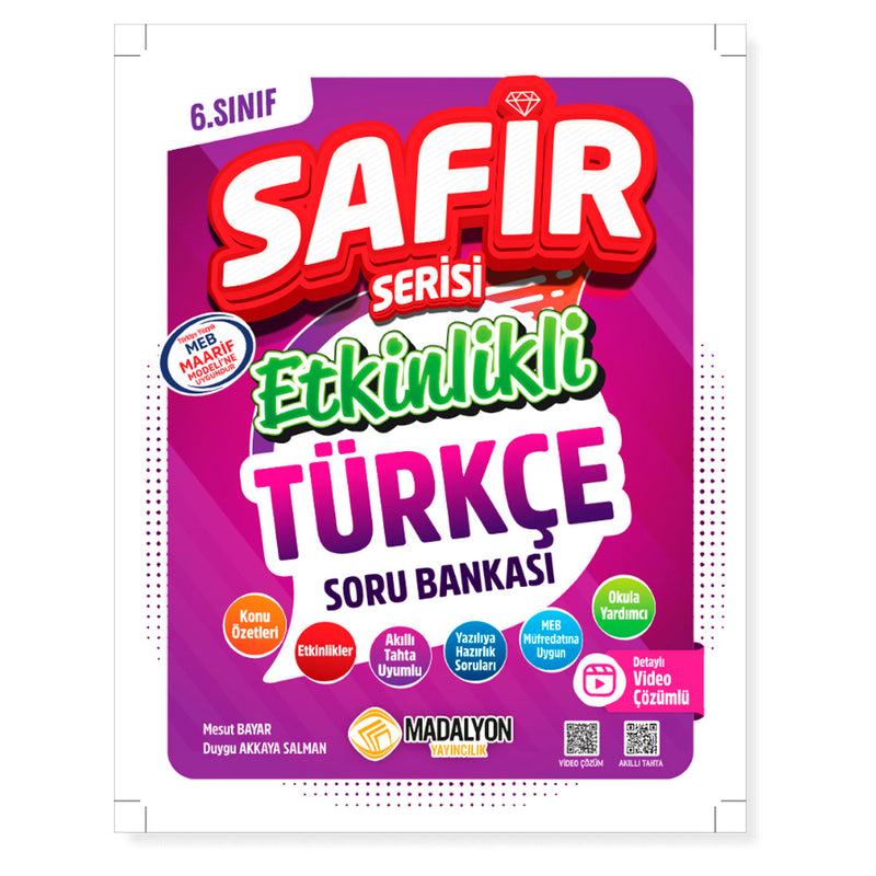 Madalyon 6.Sınıf Safir Türkçe Soru Bankası