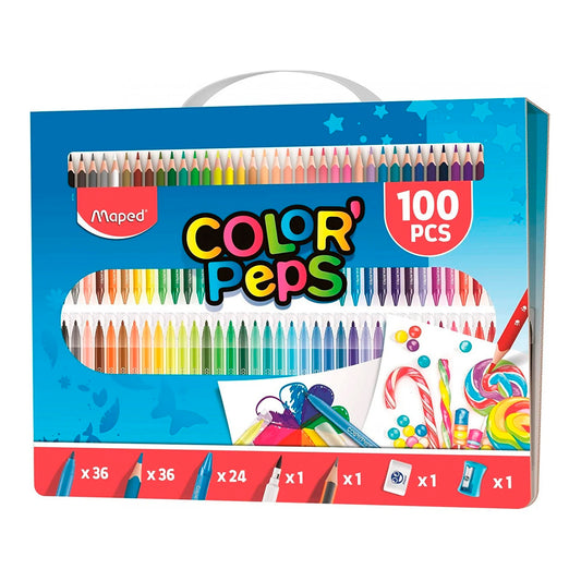 Maped Color Peps 100 Parça Boyama Seti ve Taşıma Çantası 907003
