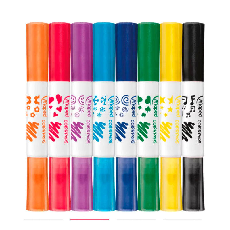 Maped Color Peps Duo Stamp Jumbo 8'li Keçeli Kalem 846808