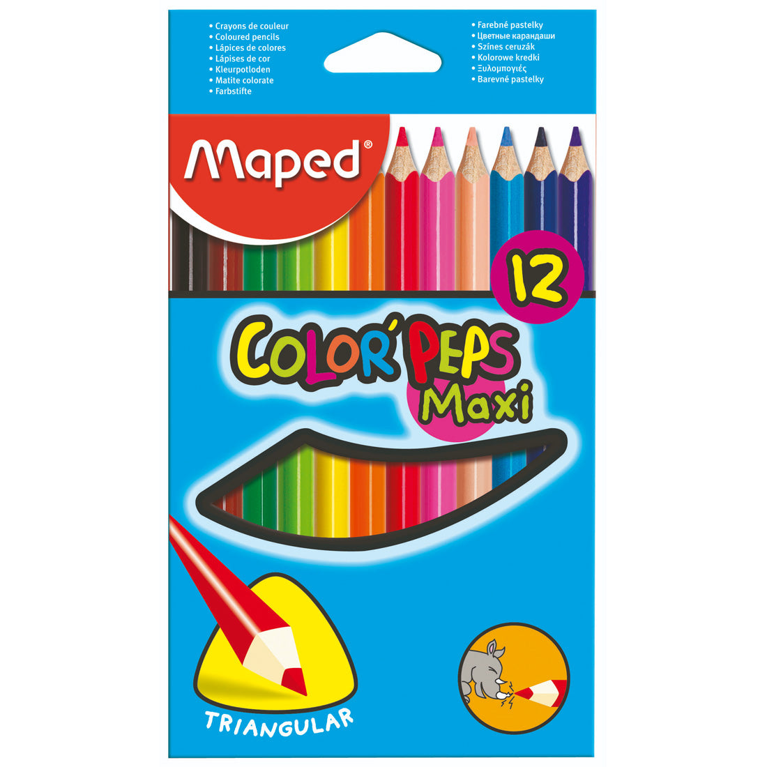 Maped Color Peps  Maxi 12'li Kuru Boya Kalemi 834010