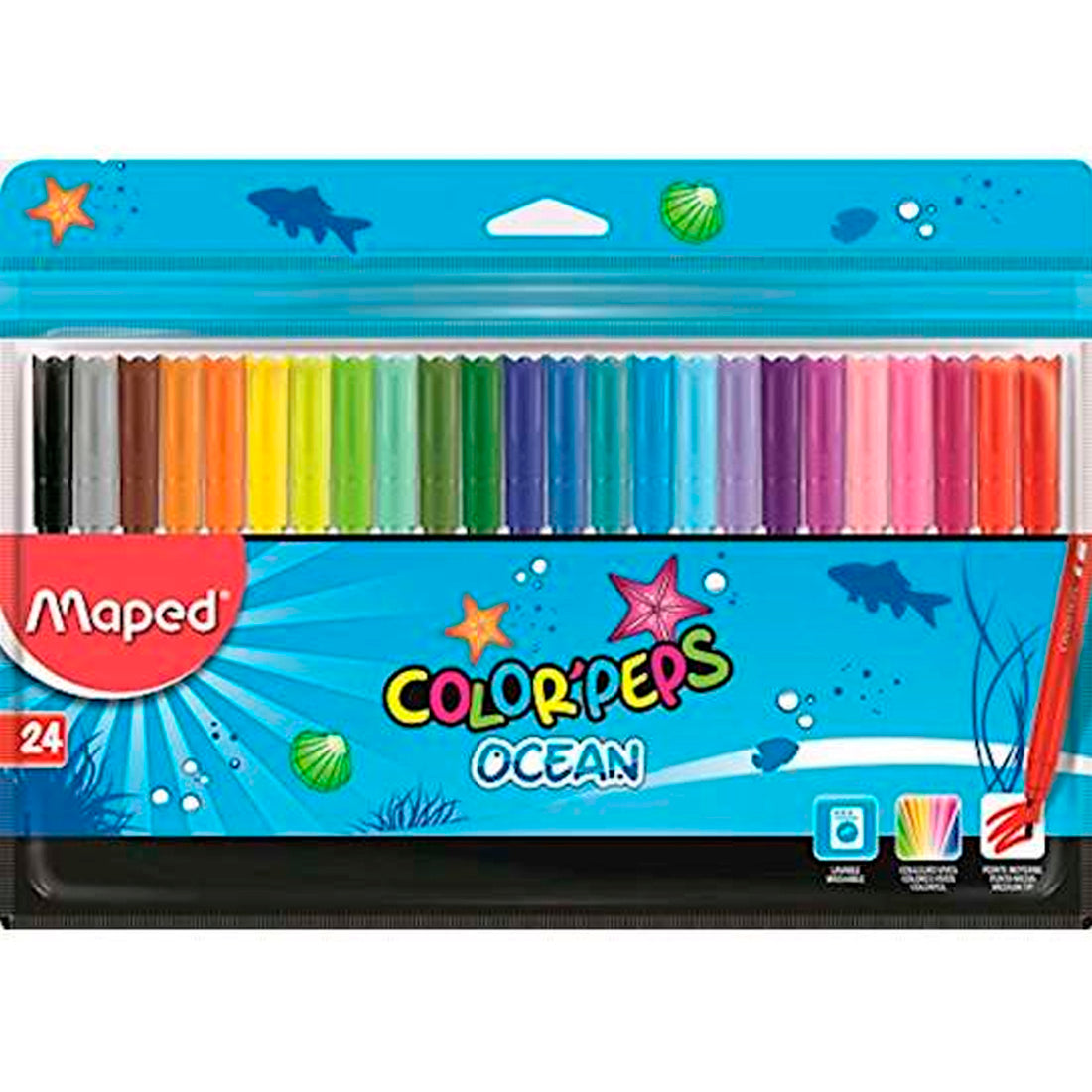 Maped Color Peps Ocean 24'lü Keçeli Kalem 845722