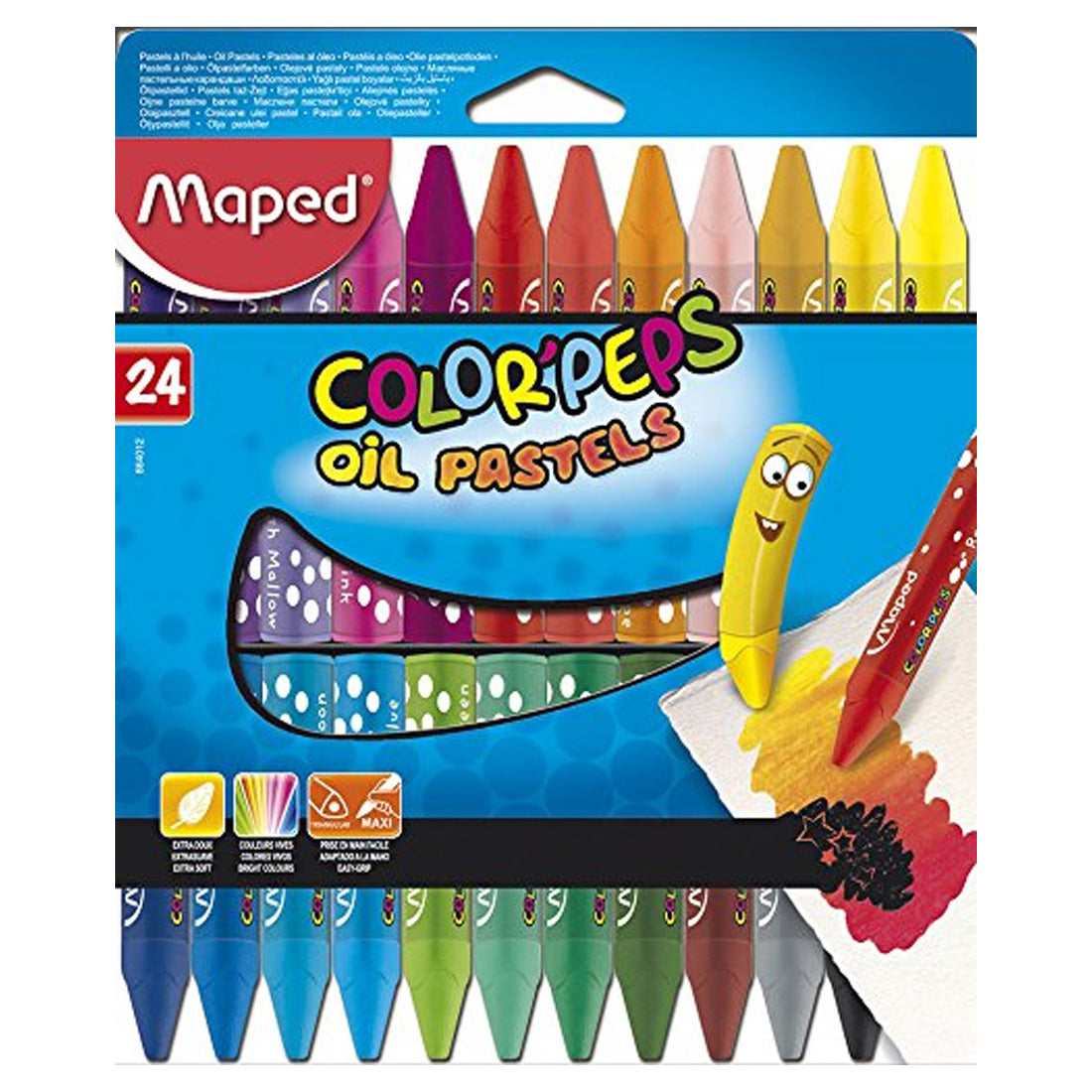 Maped Color Peps Oil Pastels 24'lü Pastel Boya 864012