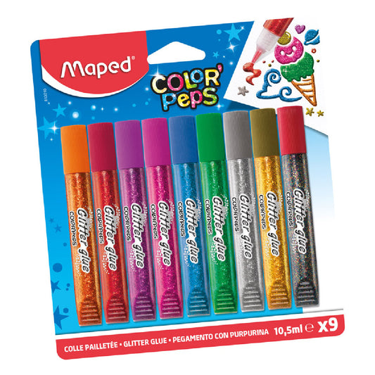 Maped Color'Peps Parlak Renkler Simli Yapıştırıcı Blister 813010