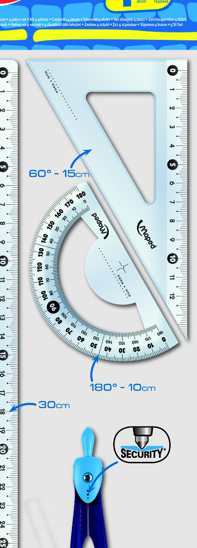 Maped Start 30 cm Pergelli 4'lü Maxi Set 899218