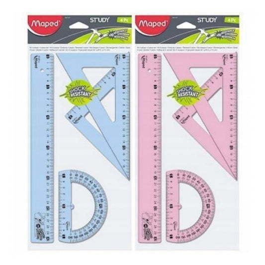 Maped Study Kırılmaz 4'Lü 30 Cm Çizim Seti 981701