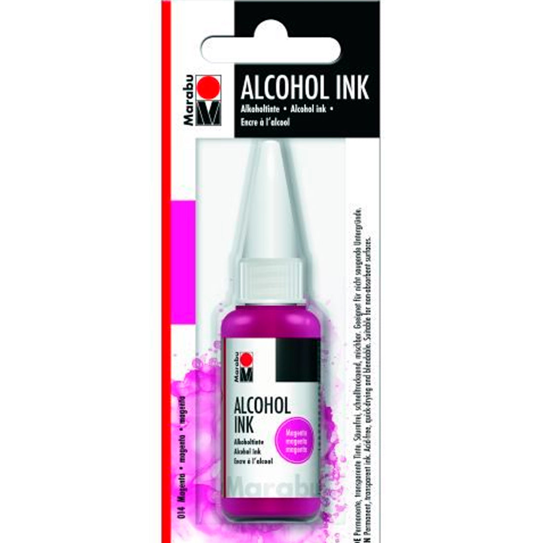 Marabu 20ml Fuşya Alkol Mürekkep - Reçine Sanatı ve Hobi Boyası