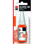 Marabu 20ml Turuncu Alkol Mürekkep - Reçine Sanatı, Fluid Art ve Hobi Sanat Malzemesi