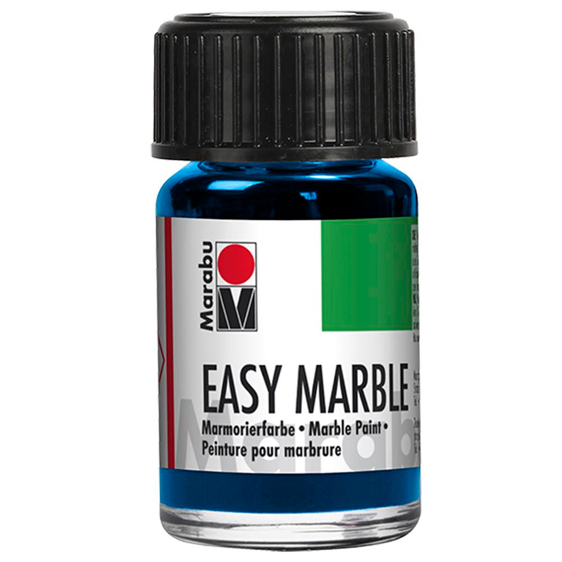 Marabu Easy Marble 15 Ml. Gök Mavisi Ebru Boyası - Sanatsal Hobi ve Kolay Ebru Malzemesi