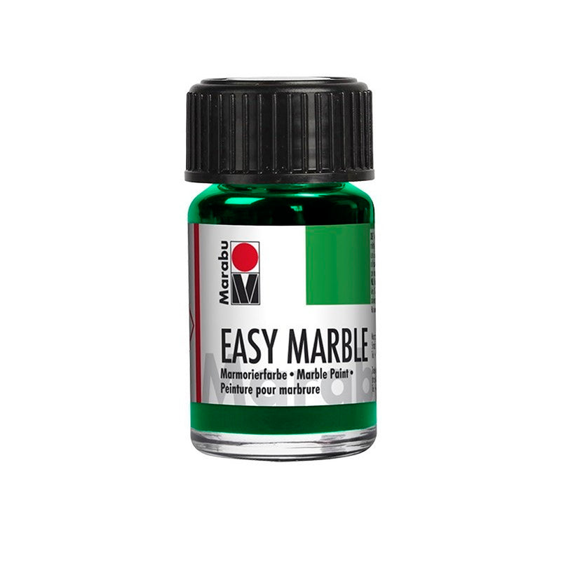 Marabu Easy Marble 15 Ml. Koyu Yeşil Ebru Boyası - Sanatsal Hobi Malzemesi