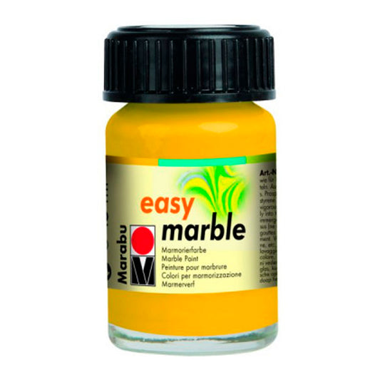 Marabu Easy Marble 15 Ml. Orta Sarı Ebru Boyası - Sanatsal Hobi ve Mermerleme Boyası