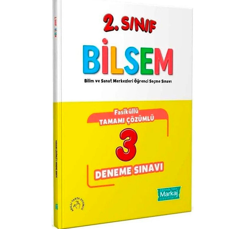 Markaj Yayınları 2. Sınıf Bilsem Fasikül Tamamı Çözümlü 3 Deneme Sınavı Yeni Tarz