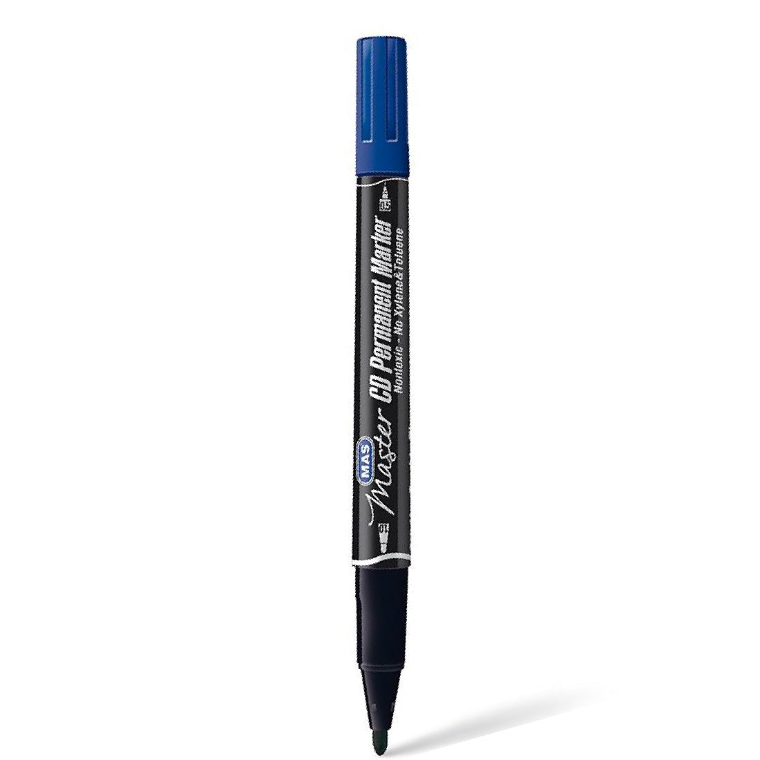 Mas Master Permanent 0,5 mm 1,0 mm Çift Uçlu Mavi Markör Kalem - Sanatsal Çizim ve Yazı Kalemi
