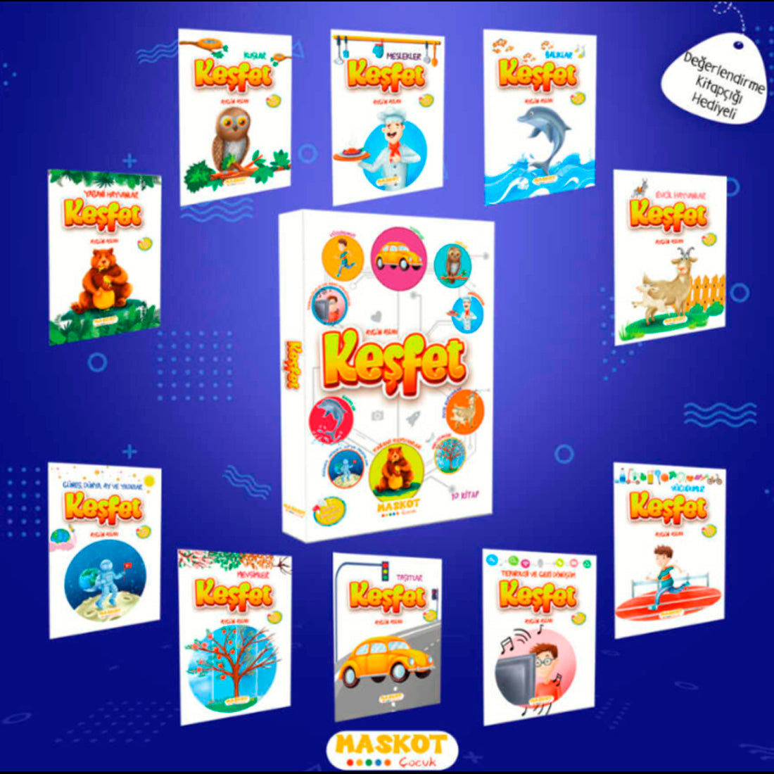 Maskot Çocuk Yayınları Keşfet 10 Kitap Takım