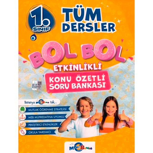 Mavi Boncuk Eğitim Yayınları Bol Bol 1. Sınıf Tüm Dersler Etkinlikli Konu Özetli Soru Bankası
