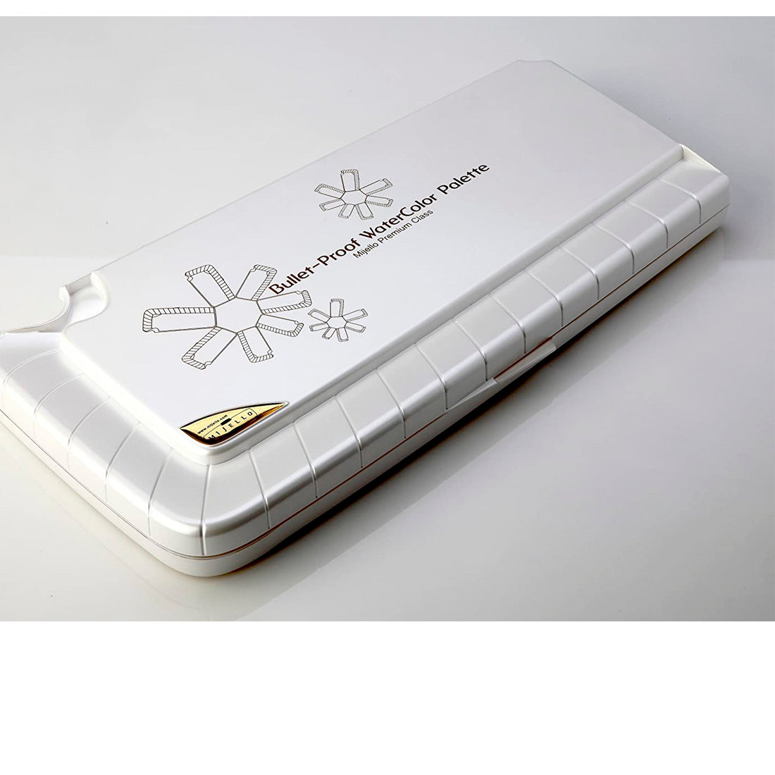 Mijello Bulletproof 38 Bölmeli Palet - Sanatsal Resim ve Boya Karıştırma Paleti