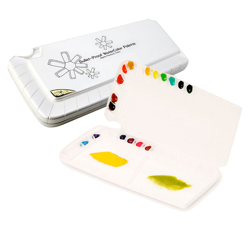 Mijello Bulletproof 38 Bölmeli Palet - Sanatsal Resim ve Boya Karıştırma Paleti