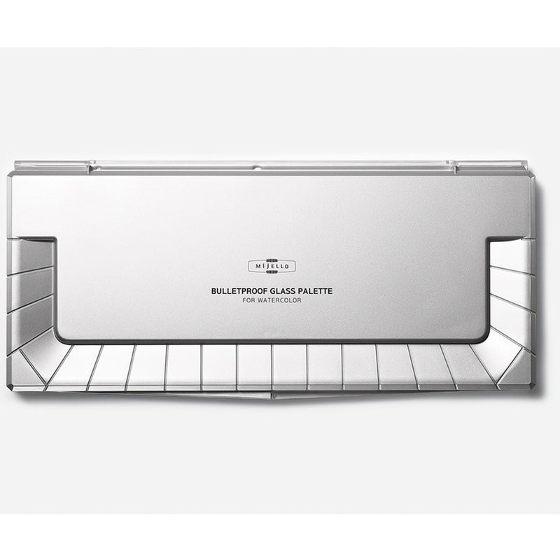 Mijello Bulletproof Glas 36 Bölmeli Cam Palet - Profesyonel Sanatçı Boya Karıştırma Paleti