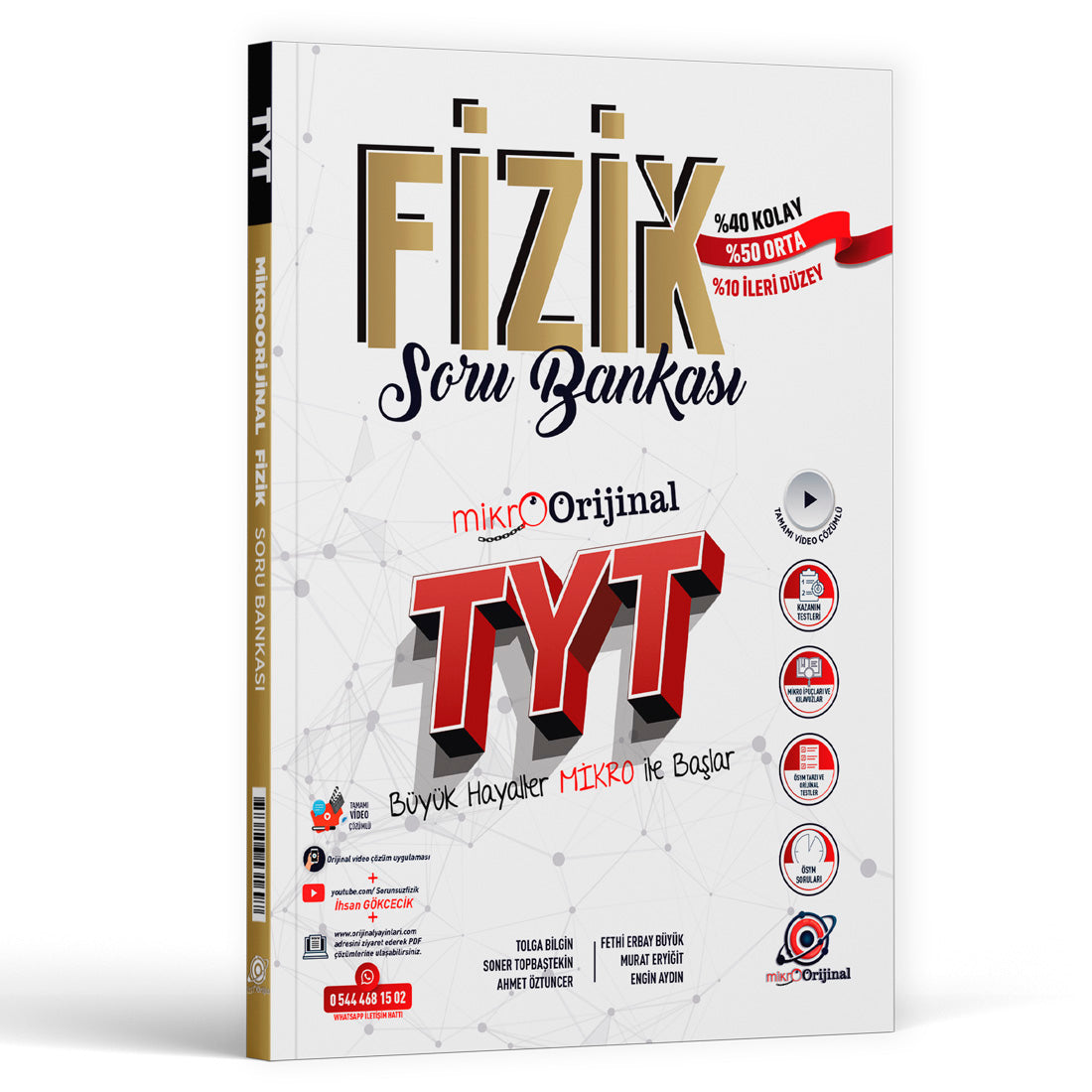 Mikro Orijinal Yayınları Tyt Fizik Soru Bankası