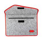 Minbag Aba Keçe Kırmızı Gri Unisex Laptop Çantası