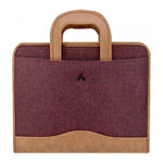 Minbag Exculısıve Gizli Saplı Çift Fermuarlı Evrak Çantası Bordo