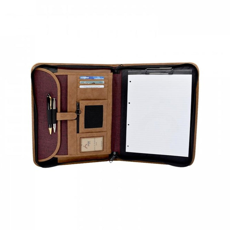 Minbag Exculısıve Gizli Saplı Çift Fermuarlı Evrak Çantası Bordo