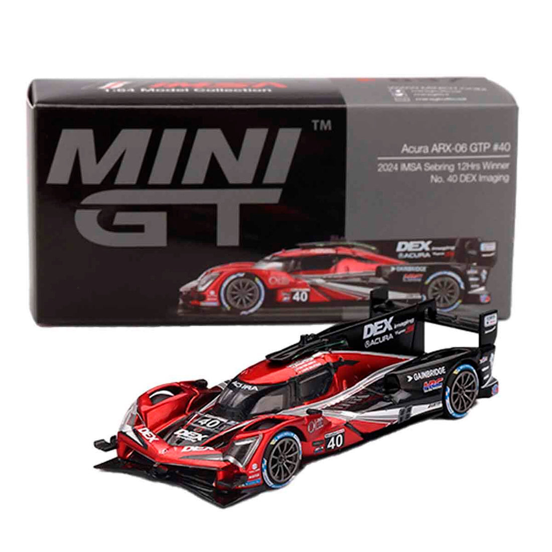 Mini Gt  Acura Arx 06 Gtp Imsa Sebring 40 Dex Imaging 1/64 Mgt00837-Bl