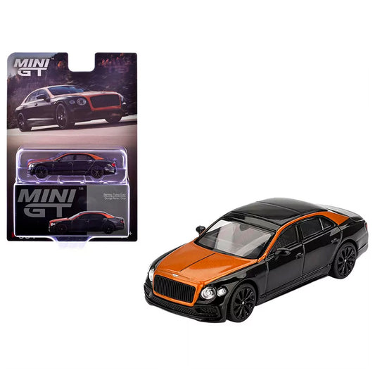 Mini Gt Bentley Flying Spur Orange Flame Onyx 1/64 Mgt00991-BL