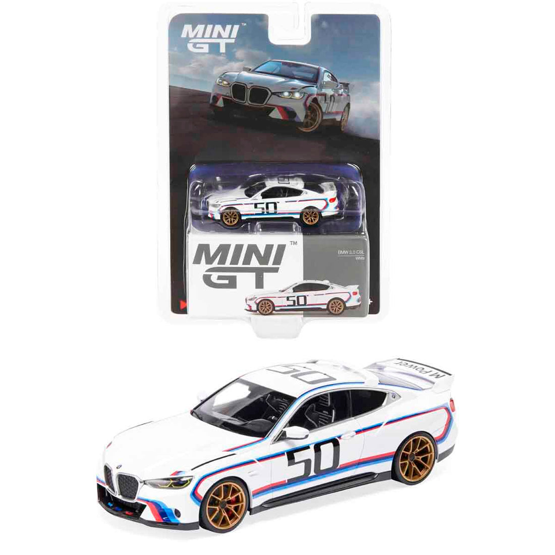 Mini Gt Bmw 3 Csl White Mgt00863-Bl