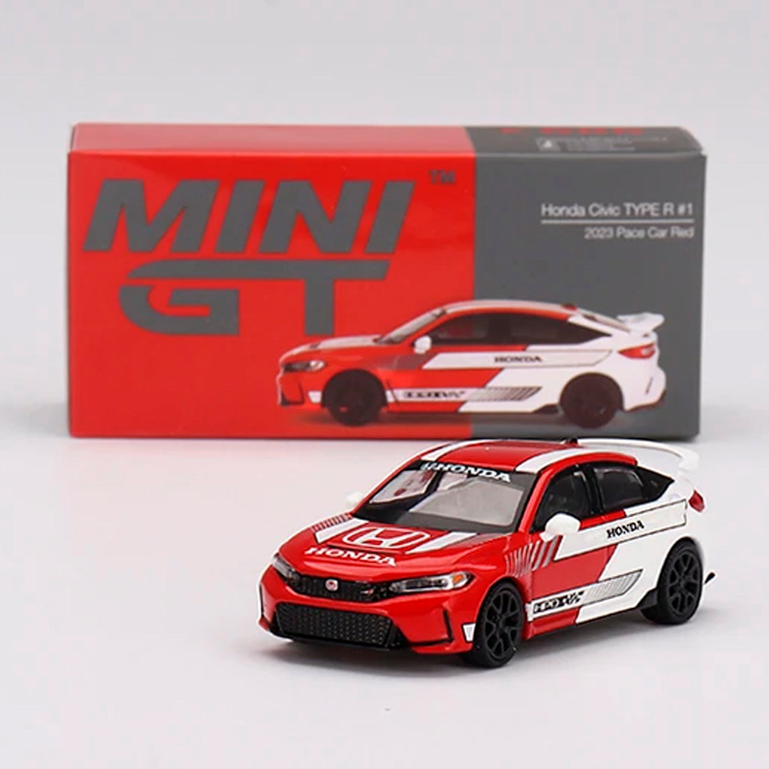 Mini Gt Honda Civic Type R#1 2023  Pace Car Red Mgt00686